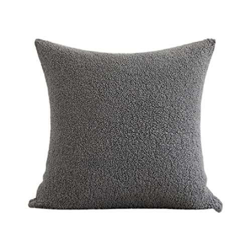 Lamala Plüsch-Fleece-Kissenbezug, 45 x 45 cm, quadratisch, dekorative Kissenbezüge, Zubehör für Schule, Büro, Bett, Sofa, Couch, Dekoration, 45 x 45 cm von Lamala