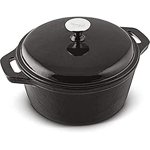 Ovaler Kochtopf aus Gusseisen, 3,6 l, Fassungsvermögen: Schwarz Ovaler Kochtopf aus Gusseisen, 3,6 l, Fassungsvermögen: Schwarz von Lamart