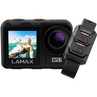 Lamax W9.1 Action Cam 4K, inkl. Stativ, Wasserfest, Zeitraffer, Zeitlupe, Stoßfest, WLAN, Dual-Disp von Lamax