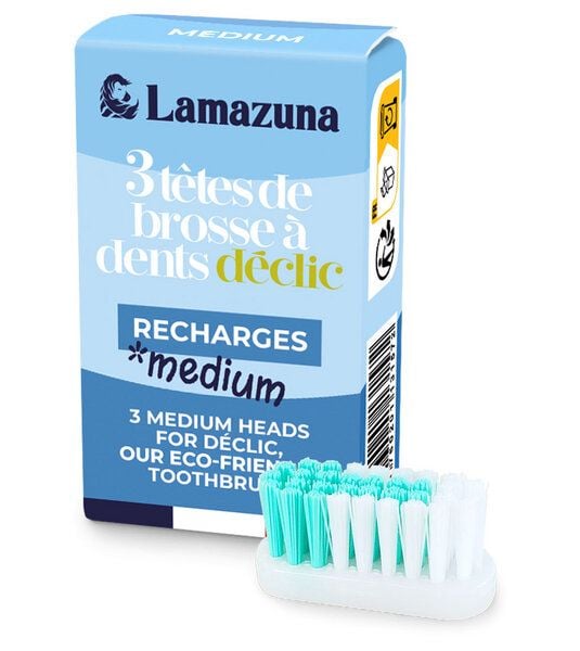 Lamazuna Zahnbürsten-Wechselköpfe, Set 3 Stk. Lamazuna Zahnbürsten-Wechselköpfe, Set 3 Stk. von Lamazuna