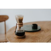 Untersetzer Aus Eichenholz | Kaffeemaschine Kaffeetropfen Dicker Holzgeschenk Farbe - Eiche Natur von LambAndRaccoon