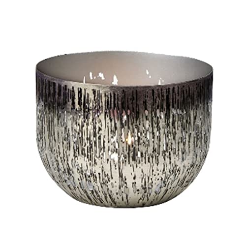 Lambert 41099 - Windlicht,Teelichthalter - Osako - Metall - Farbe: Bronze, Platin - (ØxH) 10 x 6,5 cm von Lambert