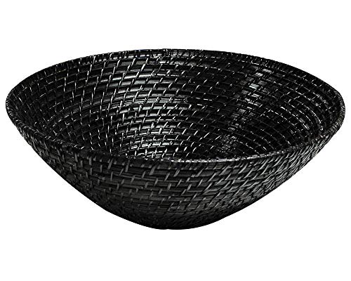 Lambert 64661 Mombasa Schale Korb 1 Satz, 2-Stück, 2 Größen, schwarz von Lambert