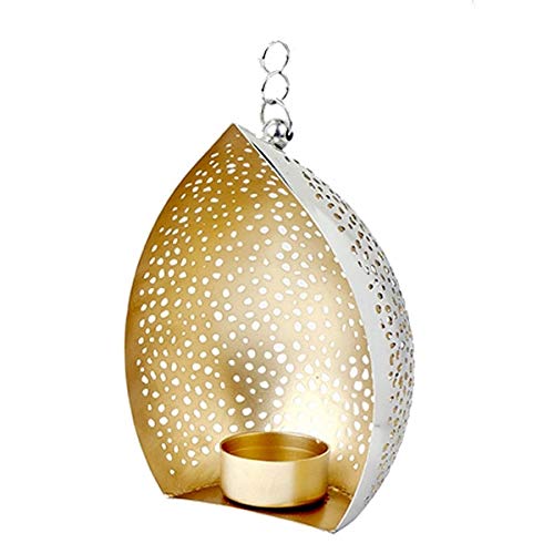 Lambert - Charon - Teelichthalter, Kerzenleuchter - hängend - Metall - Gold - Maße (ØxH): 12 x 16 cm von Lambert