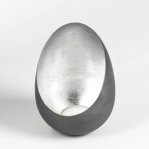 Lambert [DL] Casati Windlicht Eisen,grau,in. Silber,H20,D13,5cm von Lambert