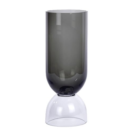 Lambert [DL] Vasari Vase Glas grau/klar H 32 cm D 12 cm von Lambert