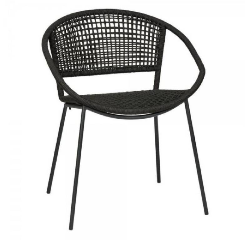 Lambert Gartenlounge-Set Outdoorstuhl Lario Stahl Schwarz von Lambert