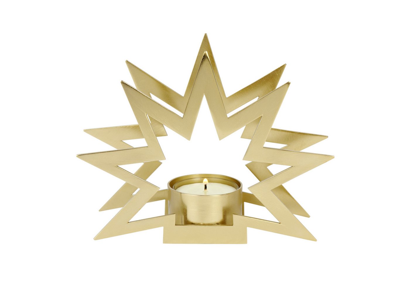 Lambert Kerzenständer Felis Teelichthalter matt goldEdelstahl H 11,5, B 15, T 4,5 c... Lambert Kerzenständer Felis Teelichthalter matt goldEdelstahl H 11,5, B 15, T 4,5 c... von Lambert