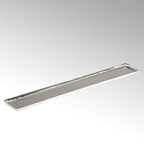 Lambert - Kerzentablett, Tablett - Darian - Aluminium - rechteckig - vernickelt - groß - L 80 cm von Lambert