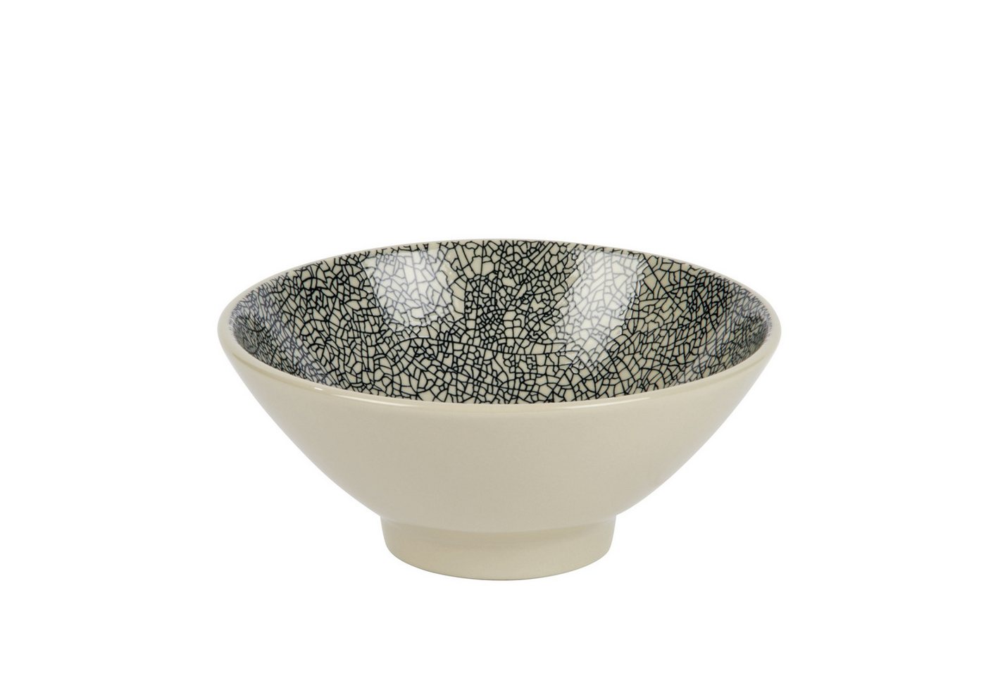 Lambert Müslischale Kaori, Müslischale weiß / schwarz, H 6,5 D 15,5c, Stoneware/ Krakelee-Optik Lambert Müslischale Kaori, Müslischale weiß / schwarz, H 6,5 D 15,5c, Stoneware/ Krakelee-Optik von Lambert
