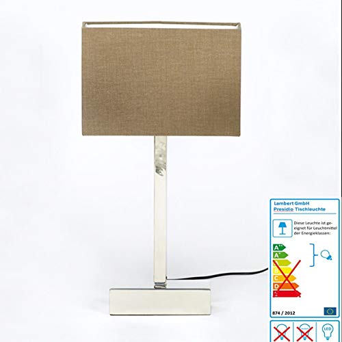 Lambert - Presidio - Lampenschirm - Baumwolle - Braun - 31 x 8,5 x 21cm - NUR Lampenschirm! von Lambert