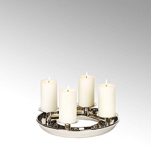 Lambert [SA2025/08] [DL] Saturnia Festkranz Aluminium klein vernickelt D38 von Lambert