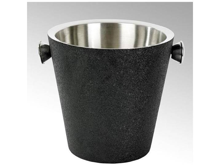 Lambert Schneider Avize Sektkühler, schwarz Edelstahl, doppelwandig H 23 cm, D 23 cm, Flaschenkühler, Schwarz Lambert Schneider Avize Sektkühler, schwarz Edelstahl, doppelwandig H 23 cm, D 23 cm, Flaschenkühler, Schwarz von Lambert