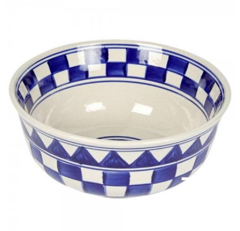 Lambert Schüssel Schüssel Küchenkaro M White/Blue (20cm) von Lambert