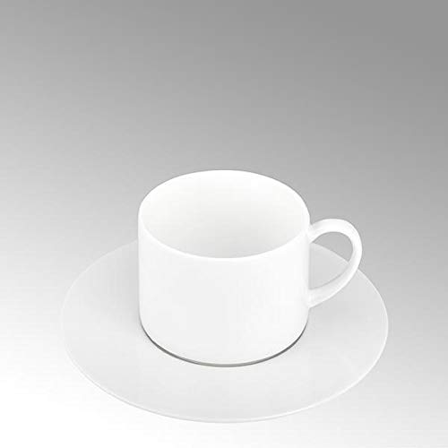 Lambert - Tee - / Kaffeeuntertasse - Serene - Fine Bone China - weiß - D 17,5 cm von Lambert