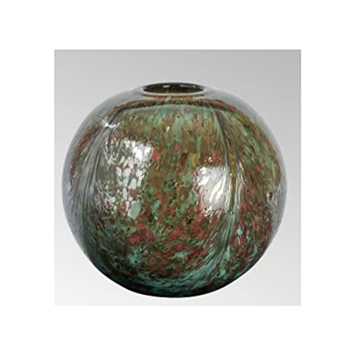 Lambert - Vase, Blumenvase - Bellotto - Glas - Farbe: Smaragd Multicolor - groß - (ØxH) 24 x 22 cm von Lambert