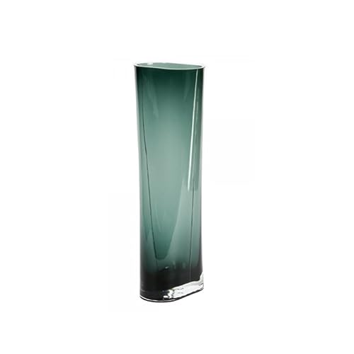 Lambert - Vase, Blumenvase - Giorgione - Glas - Farbe: Petrol - (BxTxH): 13,5 x 8 x 40 cm von Lambert