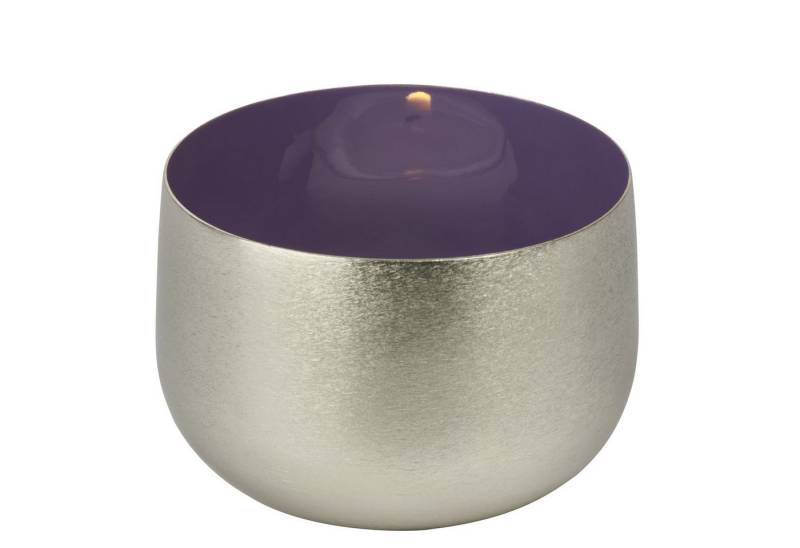 Lambert Windlicht Canela Windlicht Eisen nickel, innen violett H 6 von Lambert