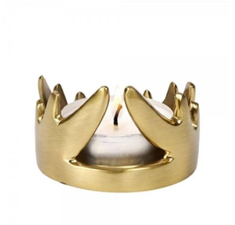 Lambert Windlicht Kerzenleuchter Capreo Nickel Matt Gold (5,5cm) von Lambert