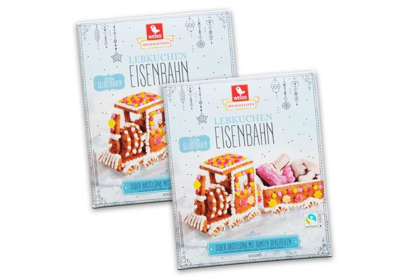 WEISS Weihnachtsfigur Weiss Lebkuchen Eisenbahn 2er Set WEISS Weihnachtsfigur Weiss Lebkuchen Eisenbahn 2er Set von WEISS