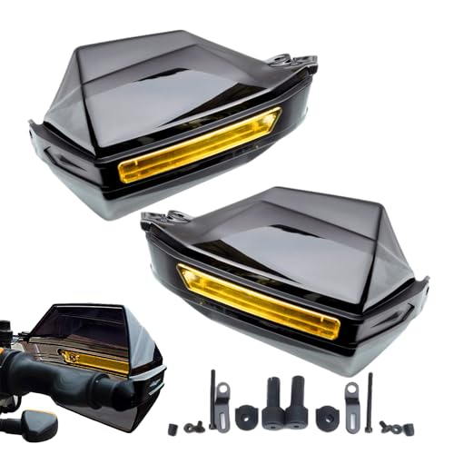 Lambo Motorrad-Lenkerschutz,Motorrad-Lenkerschutz, 22MM vergrößerter Dirt Bike Grip Bar Handschutz, 2 Stück Dirt Grip Bar Hand Windschutzscheibe mit Installationssatz zum Schutz von Lambo