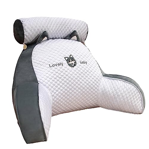 Rückenlehnenkissen Mit Armlehnen, Bett-Lesekissen Rückenkissen Mit Abnehmbarer Nackenstütze Und Armlehnen Zum Sitzen Im Bett Lesen Fernsehen Spielen von Lambo