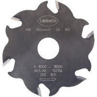 Lamello Nutfräser, HW, 100 x 4 mm, Z6 Wechselzahn (3+3) für Lamello Classic von Lamello