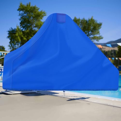 Lift Poolstuhl-Schutzhülle, 600D robuste Schwimmbad-Hebestuhl-Schutzabdeckungen, kompatibel mit Global Lift Corp – Zubehör für Innenpool-Organizer, Schwarz (Blau) von Lametta