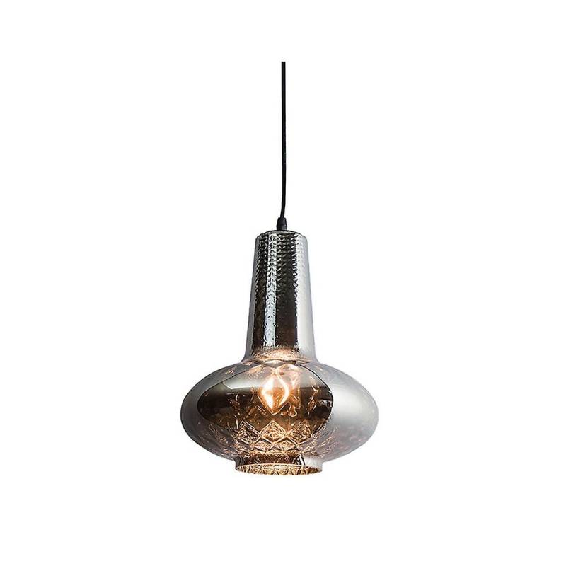 B-Ware Lamia Pendelleuchte 17053 Deckenlampe Deckenleuchte Lampe aus Glas chrom Ø 25 cm von Lamia