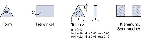 Wendeschneidplatte TNMA 160412 LT 1005, 10 Stk.-QB von Lamina