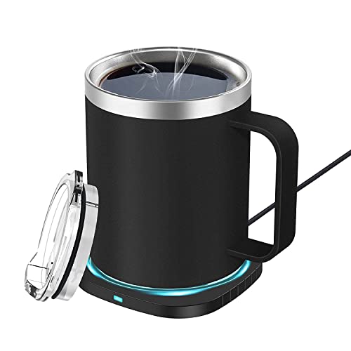 Lamker 2 in 1 300ml Tassenwärmer Getränkewärmer Set USB Anschluss Elektrischer Kaffeetassenwärmer Edelstahl Heizbecher für Zuhause Büro zum Erwärmen von Kaffee Tee Konstante Temperatur 55°C/131°F Lamker 2 in 1 300ml Tassenwärmer Getränkewärmer Set USB Anschluss Elektrischer Kaffeetassenwärmer Edelstahl Heizbecher für Zuhause Büro zum Erwärmen von Kaffee Tee Konstante Temperatur 55°C/131°F von Lamker
