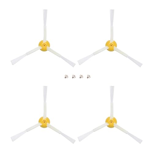 Lamkrtlp Ersatzbürsten für iRobot Roomba 500 600 700 Seitenbürste 4er Pack für 550 585 595 650 690 780, Roomba Zubehör Saugroboter Ersatzset von Lamkrtlp