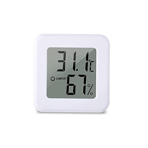 Lamkrtlp LCD Digital Mini Thermo-Hygrometer Thermometer Hygrometer innen Temperatur und Luftfeuchtigkeitmessgerät, Raumthermometer-Hygrometer für Innenraum, Büro, Weinkeller, Gewächshaus von Lamkrtlp