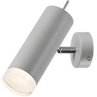Aufbaustrahler Schwenkbar Silber Aluminium rund von Lamkur