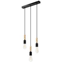Hängelampe CHANIA Schwarz lang Esstisch Lampe Hängelampe CHANIA Schwarz lang Esstisch Lampe von Lamkur