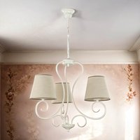 Kronleuchter Beige Landhaus Stoff Esstisch Lampe Kronleuchter Beige Landhaus Stoff Esstisch Lampe von Lamkur