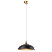 Pendelleuchte EIRELA in Schwarz Gold Retro Pendelleuchte EIRELA in Schwarz Gold Retro von Lamkur