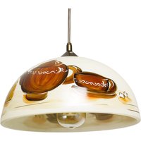 Pendelleuchte Glas Retro Orange rund Esstisch Pendelleuchte Glas Retro Orange rund Esstisch von Lamkur