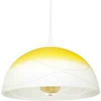 Pendelleuchte Wohnzimmer Esstisch Gelb Glas rund von Lamkur