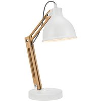 Schreibtischlampe moderne Arbeitsleuchte Holz 44cm von Lamkur
