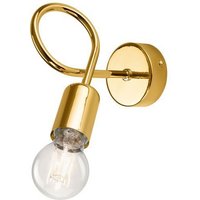 Stylische Wandlampe MADALYNN Gold Metall Lampe von Lamkur