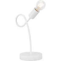 Tischlampe Metall Beleuchtung Weiß Modern H:32cm von Lamkur