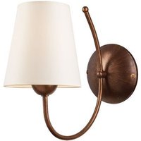 Wandlampe Stoffschirm Creme Landhaus Rustikal von Lamkur