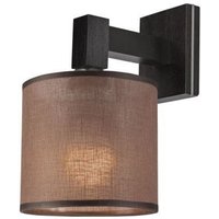 Wandlampe in Braun Schwarz Stoff Metall glanzvoll Wandlampe in Braun Schwarz Stoff Metall glanzvoll von Lamkur