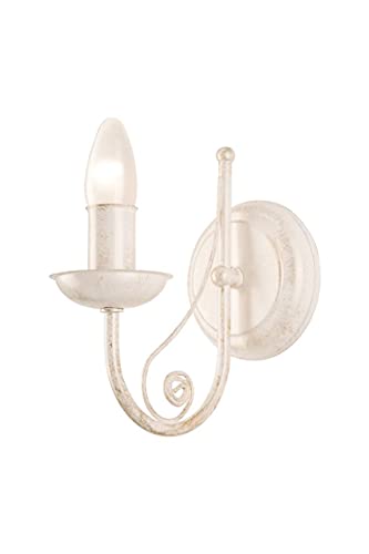 Wandleuchte DONATO weiss E14 L:19cm H:20cm dimmbar von Lamkur