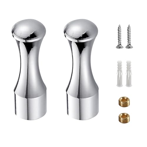 Lamondre 2 Stück Kleiderhaken, Wandhaken, Garderobenhaken Modernerhaken mit Montagezubehör, Handtuchhaken für Bad、Wohnzimmer& Küche（Silber） von Lamondre