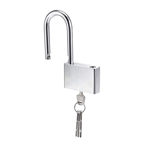 Lamondre Vorhängeschloss 40mm, Schlösser mit schlüssel, Vorhängeschloss mit 4 Schlüssel, Langer Bügelstärke 6.5mm, Vorhängeschloss für Spind, Garagen, Garten von Lamondre