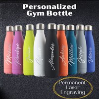 Personalisierte Wasserflasche Vakuum, Isolierter Edelstahlkolben, Sportflasche, Gym Wasserflasche, Weihnachtsgeschenk, Vatertagsgeschenk von Lamoriea