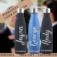 Trauzeuge Wasserflasche, Geschenk, Geschenk Für Bräutigam, Personalisierte Benutzerdefinierte Flasche von Lamoriea