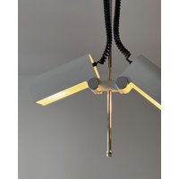 Minimalist Doria Adjustable Pendant Lamp Designed By Wilhelm Braun Feldweg, 1960S, Space Age, Mid Century, Industrial, Sputnik, Germany von LampaPaloozaa